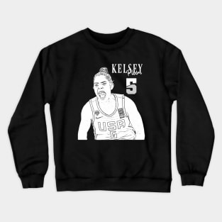 kelsey plum || USA || White Crewneck Sweatshirt